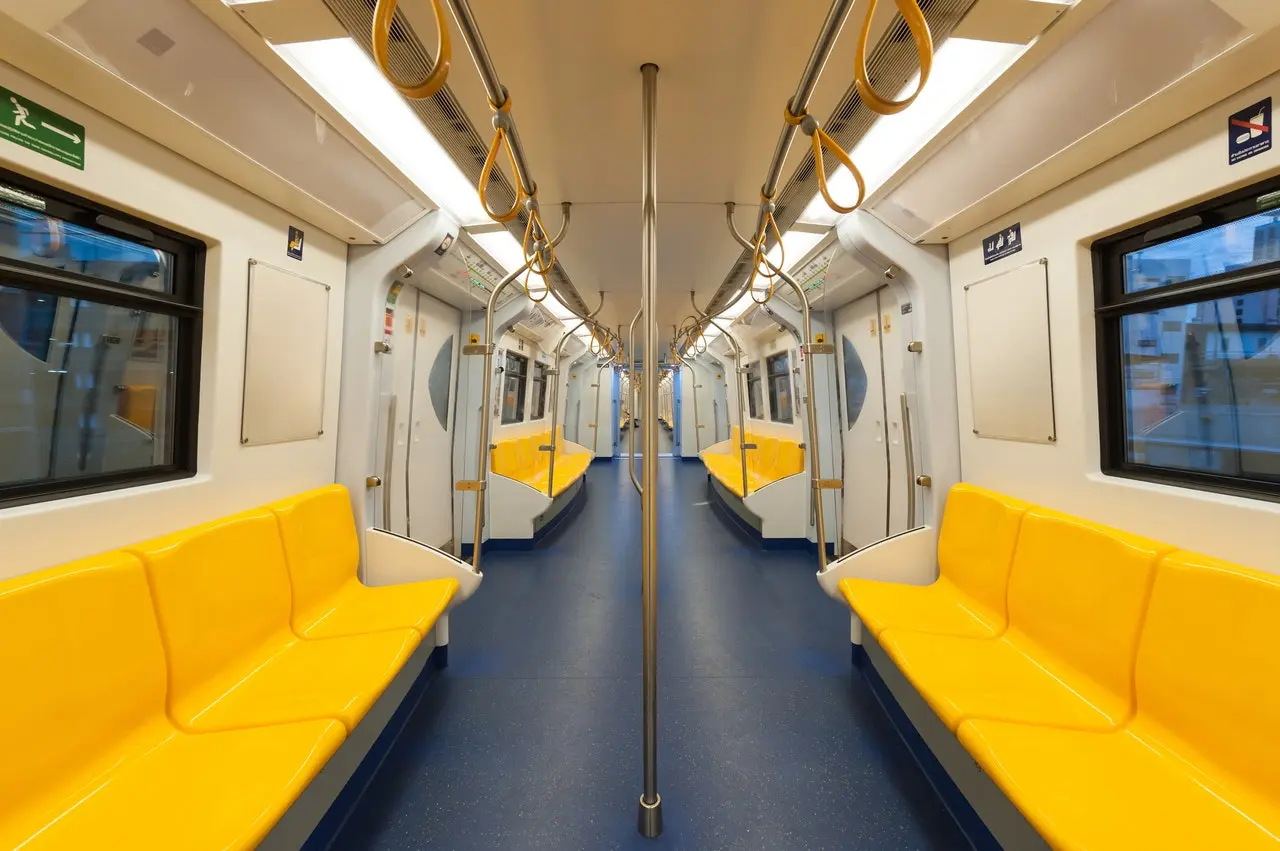 An empty metro, of course, with zero passengers